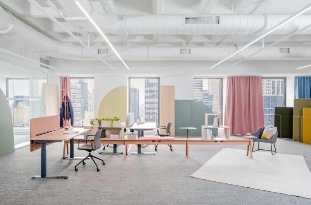 Studio Hopkins 为 Pair 城阳办公室设计的新模块化办公家具系列